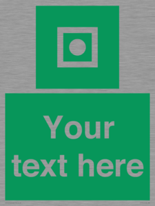 Custom sign safe condition Shipboard general alarm